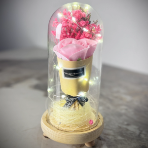 FLOR ARTIFICIAL ROSA 25BZ0046